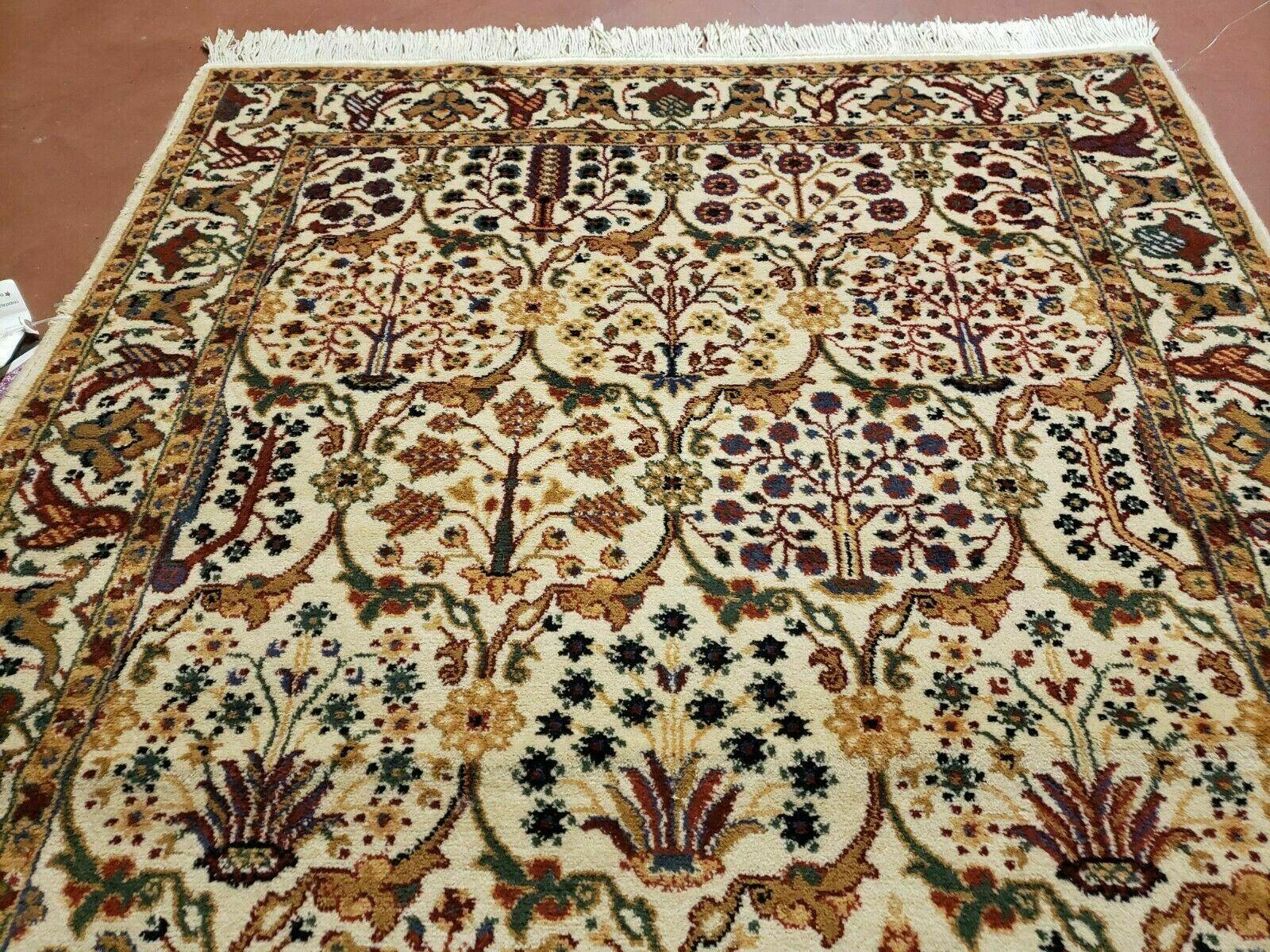 4' X 6' Samarkand Power Loomed Wool Rug Beige Nice - Jewel Rugs