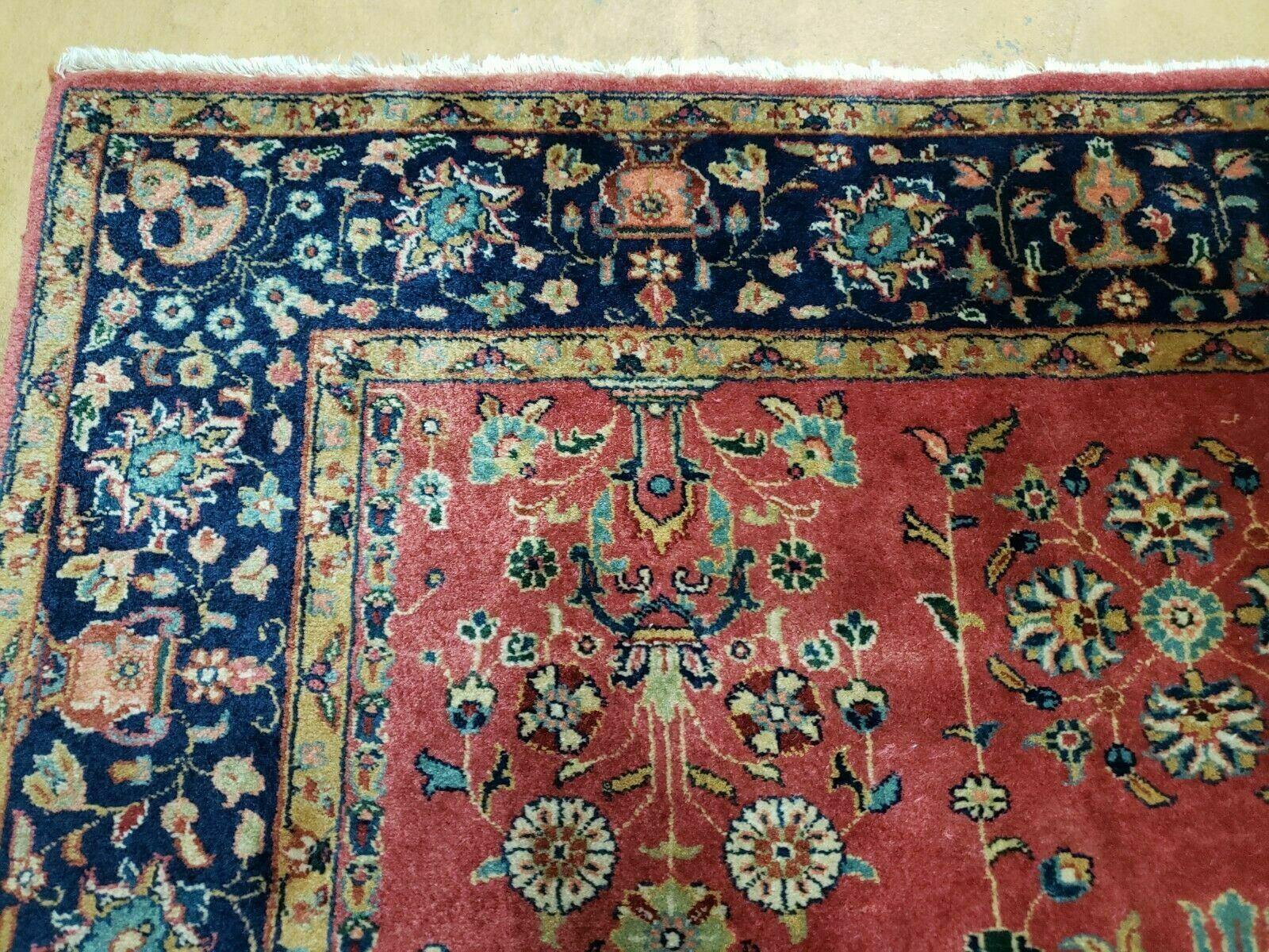 4' X 6' Fine Handmade India Agra Floral Oriental Wool Rug Carpet Beauty Red Wow - Jewel Rugs