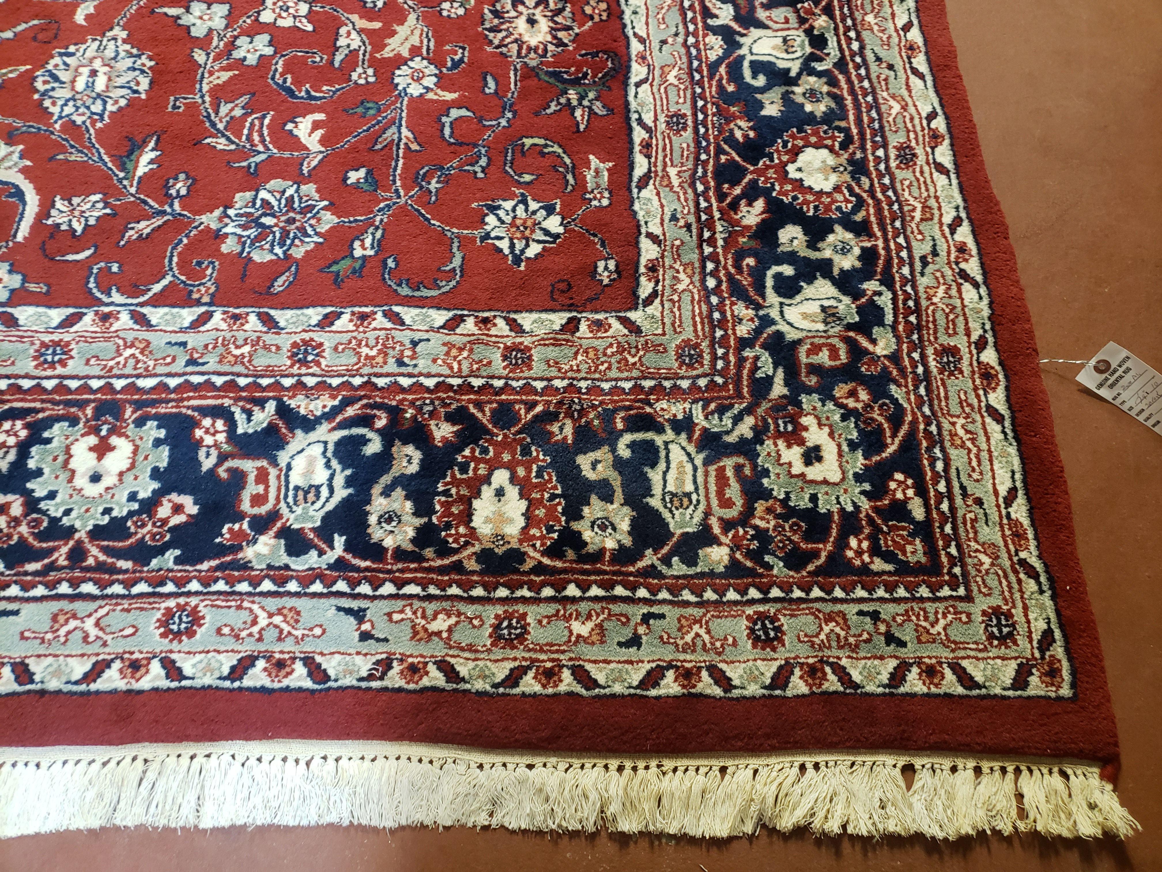 8x10 Pak Persian Floral Rug, 8 x 10 Pakistani Peshawar Rug, Red Persian Rug, Traditional Oriental Carpet, Hand-Knotted, Living Room Rug Nice - Jewel Rugs