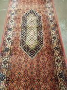 2' 7 X 8' Vintage Machine Made Belgium Power Loomed Wool Rug Runner Rusted Red - Jewel Rugs