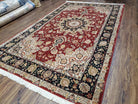 6.5 x 9.5 Medallion Rug 6x9 Vintage Pak Persian Rug, Red Pakistani Rug, Traditional Oriental Rug, Vintage Wool Rug, 5.9 x 9.6 Rug Nice - Jewel Rugs