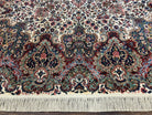 Karastan Kirman Rug, Karastan Floral Kirman #742, Wool Karastan Carpet, Vintage Karastan Area Rug, Original Karastan Rug, Large, 8'8" x 12' - Jewel Rugs