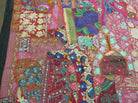 7' X 9' Indian Patchwork Tapestry Wall Hanging Bedspread Coverlet Multicolor Wow - Jewel Rugs