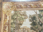 4' 6" X 6' Tapestry French Design Handmade Aubusson Weave Nature One Of A Kind - Jewel Rugs