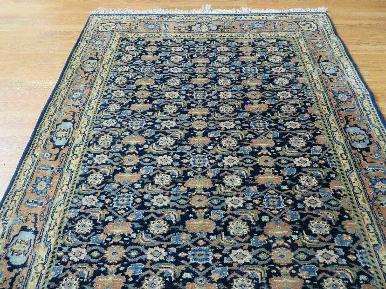 4' X 6' Handmade Finely Knotted Turkish Wool Rug Vegetable Dyes Allover Pattern - Jewel Rugs