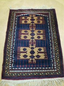 3' X 4' Vintage Handmade Balouchi Balouch Tribal Wool Rug Nice - Jewel Rugs