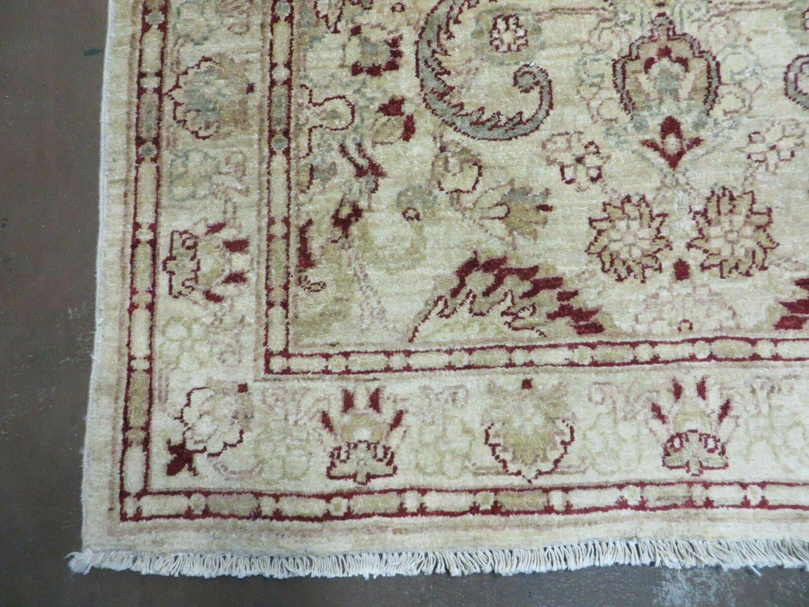 4' X 6' Handmade India Floral Oriental Wool Rug Veg Dyes Nice - Jewel Rugs