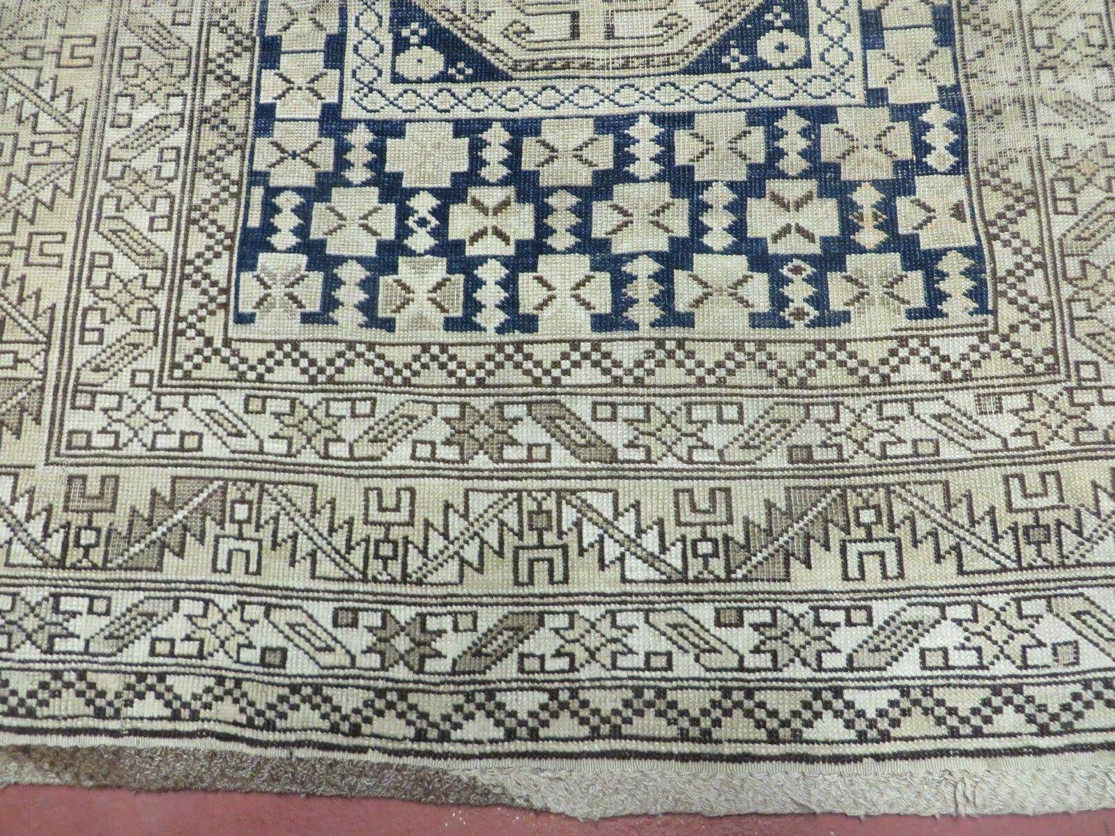 4' X 5' Antique 1880 Handmade Caucasian Shirvan Wool Rug Estate Found - Jewel Rugs