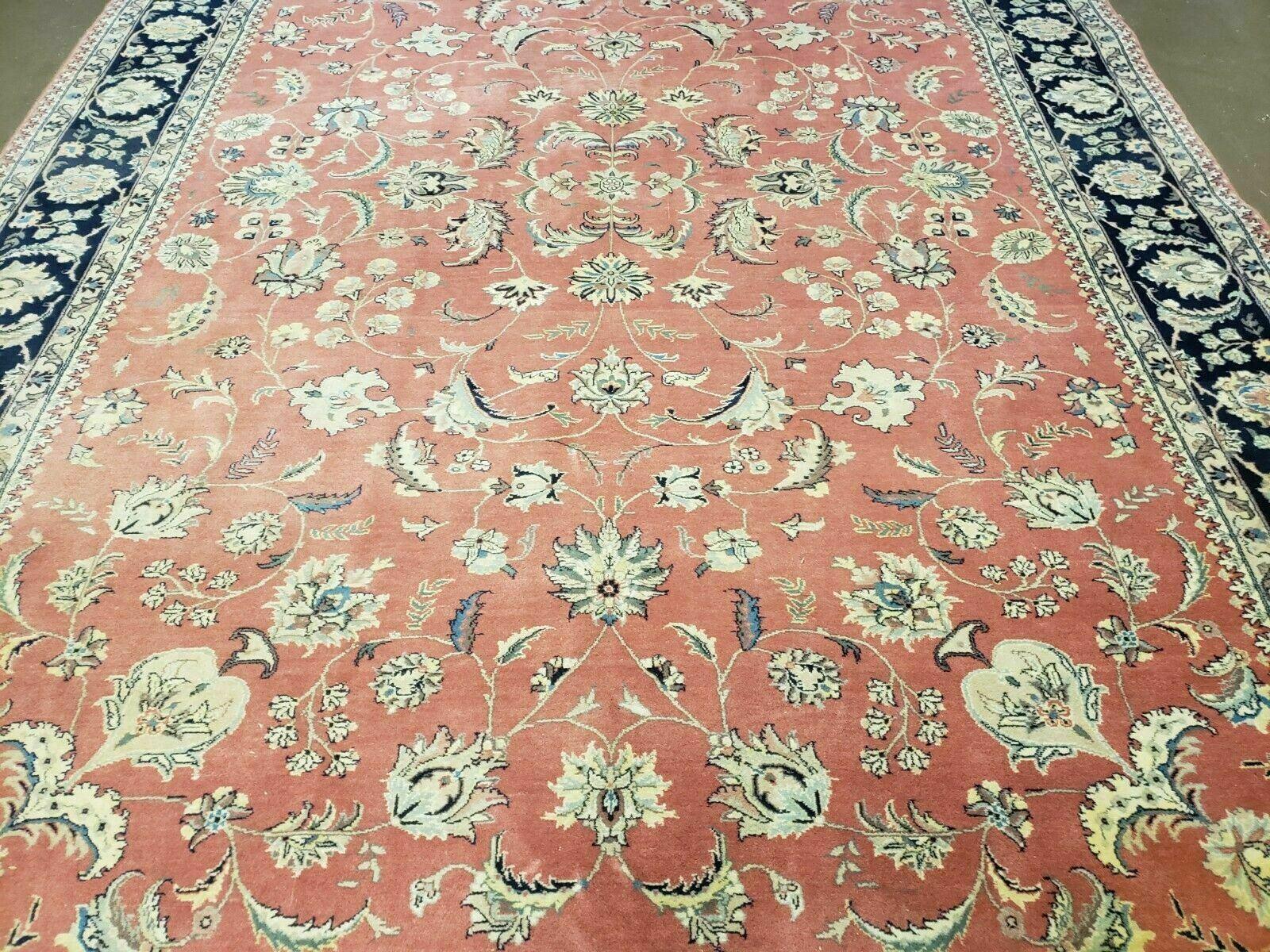 6' X 9' Vintage Fine Oriental Floral Handmade Wool Rug Vegetable Dyes Red Nice - Jewel Rugs