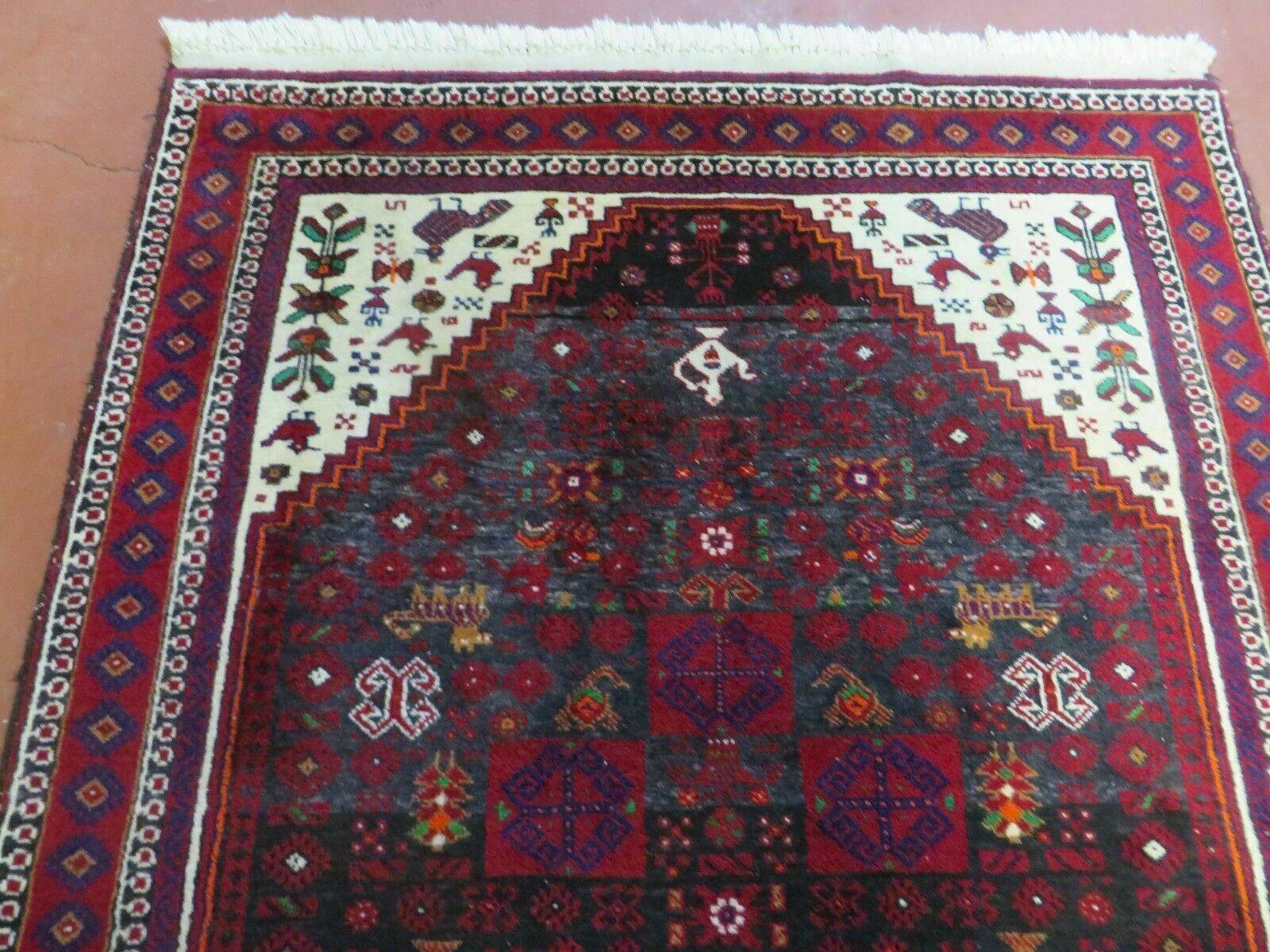 4' X 7' Vintage Handmade Indian Jaipur Rug Bird Carpet - Jewel Rugs