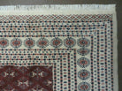 9' X 12' Vintage Handmade Fine Bokhara Turkoman Yamud Pakistan Wool Rug Nice - Jewel Rugs