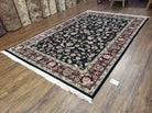 6' X 9' Vintage Oriental Fine Floral Handmade Wool Silk Rug Vegetable Dyes Nice - Jewel Rugs