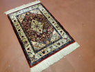 2' X 3' Handmade Chinese Floral Oriental Silk Rug Carpet Nice Bird Flowers - Jewel Rugs