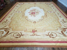 10' X 13' Handmade Aubusson Weave Needlepoint Flat Pile Traditional Wool Rug (B) - Jewel Rugs