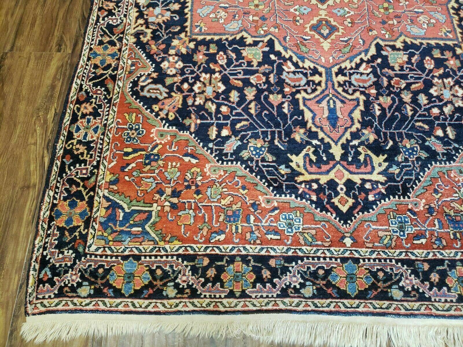 4.5' X 6.5' Handmade Antique Fine Indian Wool Rug Carpet Red - Jewel Rugs