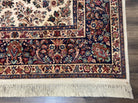 8.8 x 10.6 Karastan Ivory Sarouk Rug #760, Karastan Wool Carpet, Vintage Karastan Original Collection 700 Series, Floral Oriental Area Rug - Jewel Rugs