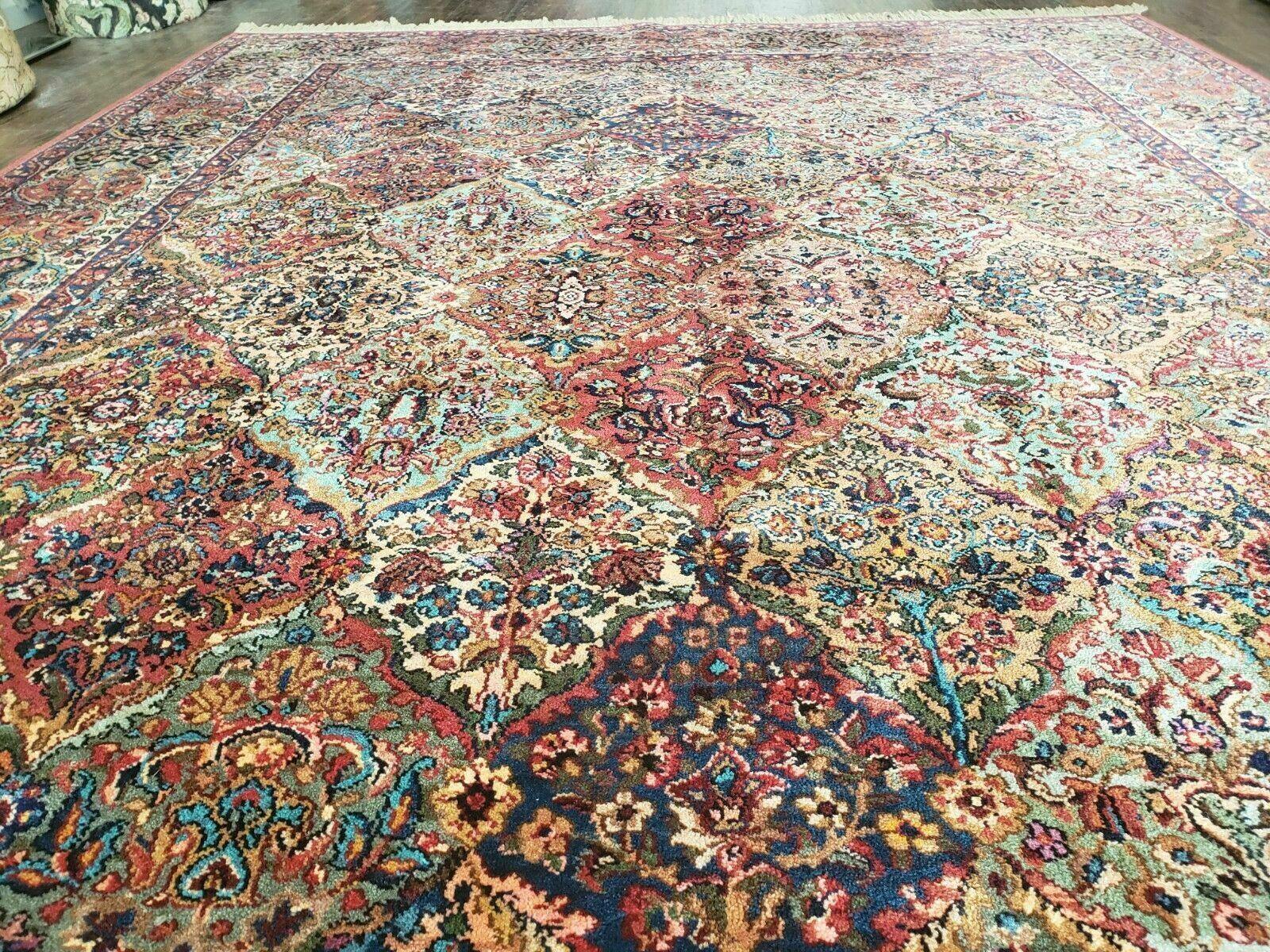 8' 8" X 12' Karastan Multicolor Panel Kirman # 717 Wool Rug American Beauty - Jewel Rugs