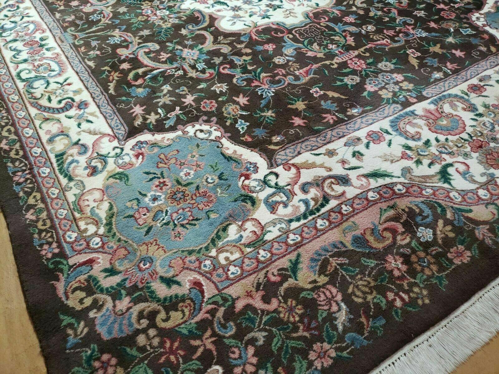 8' X 10' Handmade India Medallion Floral Oriental Wool Rug Carpet Vegetable Dye - Jewel Rugs