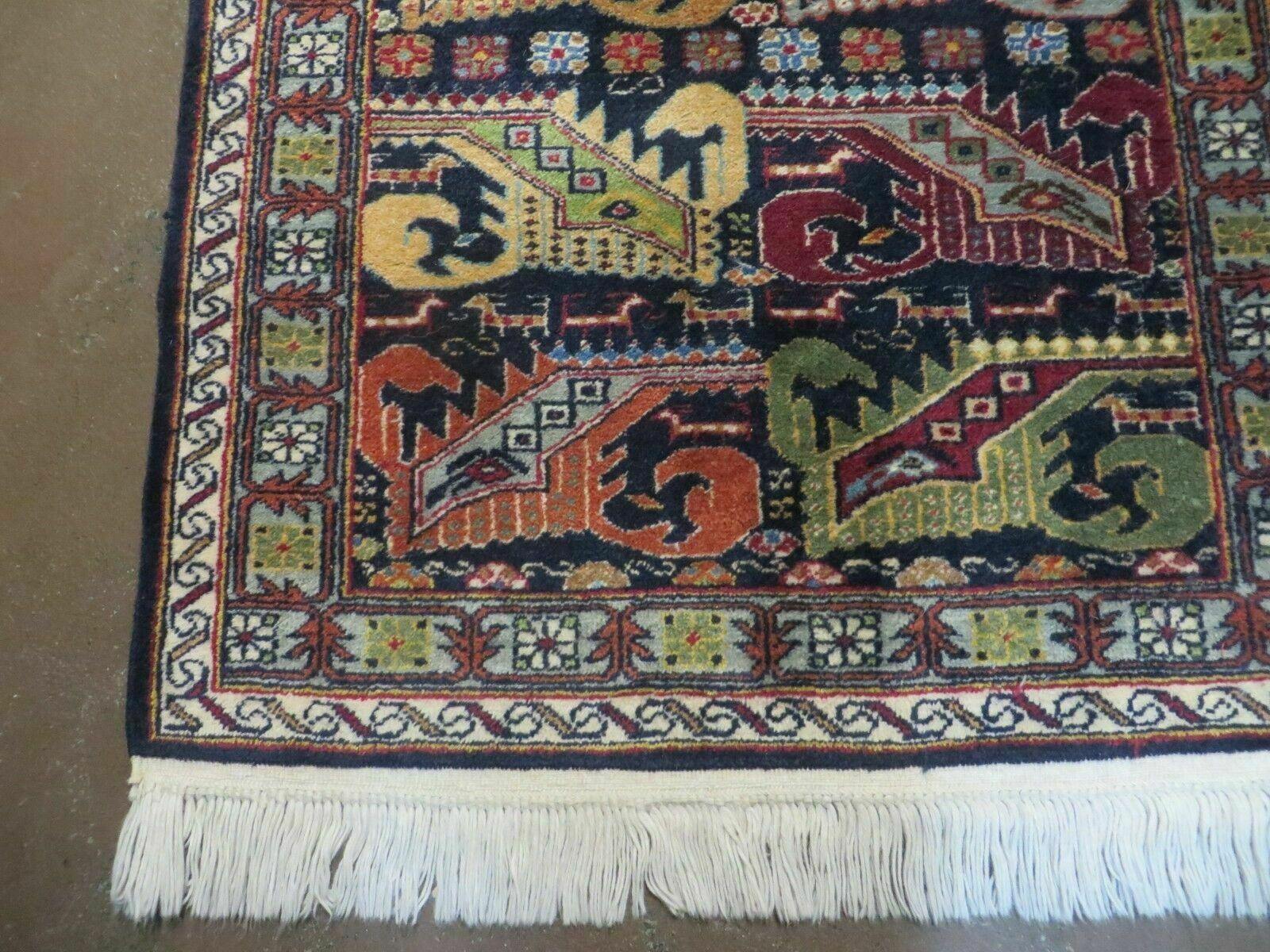 2' 10" X 9' Vintage Handmade Turkish Wool Runner Rug Nice - Jewel Rugs