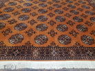 Vintage Karastan Rug 8' 8" x 12' Original 700 Series, Bokhara Pattern #716, Burnt Orange Turkmen Bukhara Rug, Discontinued Karastan Area Rug - Jewel Rugs