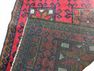 Baluch Rug 3x5 Baluchi Rug Afghani Rug Afghan Tribal Rug Handmade Afghan Rug Afghanistan Rug Red Blue Tribal Rug - Jewel Rugs