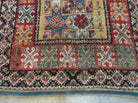 3.5' X 5' Vintage Handmade Hand-knotted Moroccan Urban Rabat Accent Throw Wool Rug - Jewel Rugs