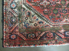 5' 6" X 10' Antique Handmade India Floral Oriental Wool Rug Veg Dyes Red Nice - Jewel Rugs