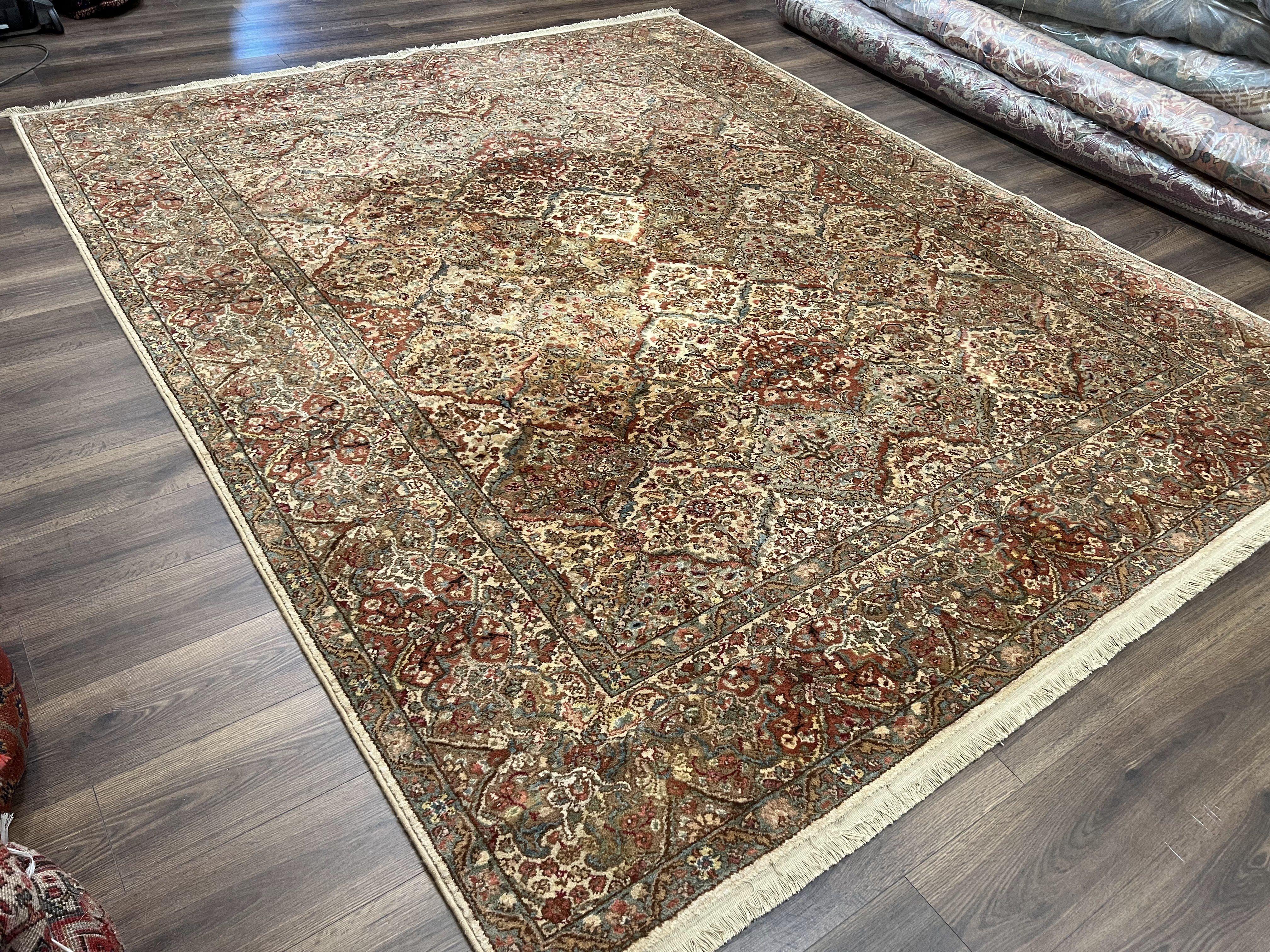 Karastan Empress Kirman Rug #700/719, Karastan Area Rug 8.8 x 10.6, Wool Oriental Carpet, Discontinued Original 700 Series, Panel Design - Jewel Rugs