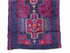 3' X 5' Vintage Handmade Tribal Wool Rug Balouchi Rug Afghan Rug Red Blue Nice - Jewel Rugs