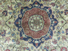 4' Antique Handmade Fine Turkish Kayseri Wool Rug Carpet Round Birds Nice - Jewel Rugs