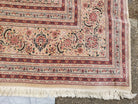 Stunning Oversized Sino Persian Oriental Rug 12x15, Hand Knotted Wool & Silk Palace Sized Carpet, Mahi Pattern, Very Fine, Peach Beige, Wow - Jewel Rugs