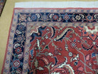 6' X 9' Vintage Hand Made India Floral Oriental Wool Rug Vegetable Dyes Nice Red - Jewel Rugs