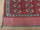 2.5' X 4' Antique Handmade Yamud Turkoman Tribal Wool Rug Bag Elephant Foot Nice - Jewel Rugs