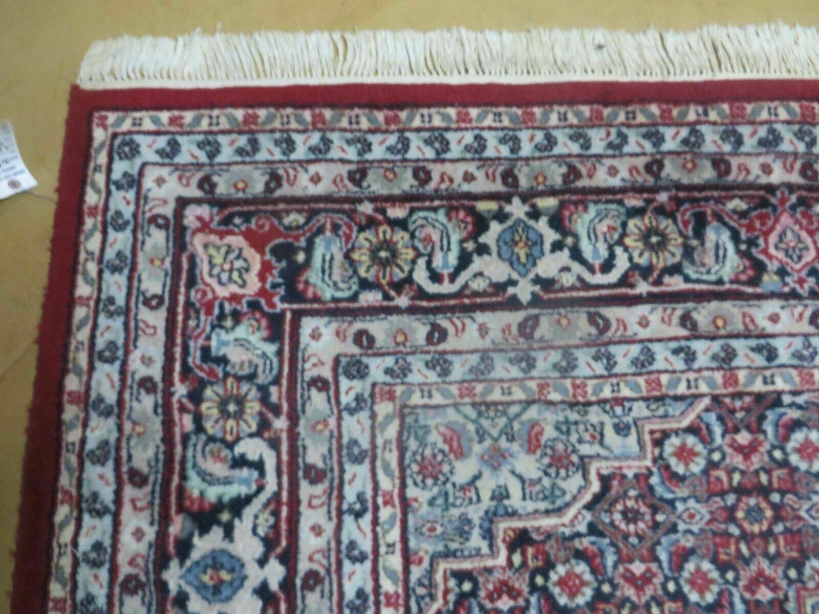 8' X 10' Vintage Fine Handmade Indian Amritsar Wool Rug Detailed Nice - Jewel Rugs