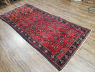 4 x 8 Handmade Baluch Afghan Turkoman Tribal Wool Rug Organic Dyes 8x4 Carpet - Jewel Rugs