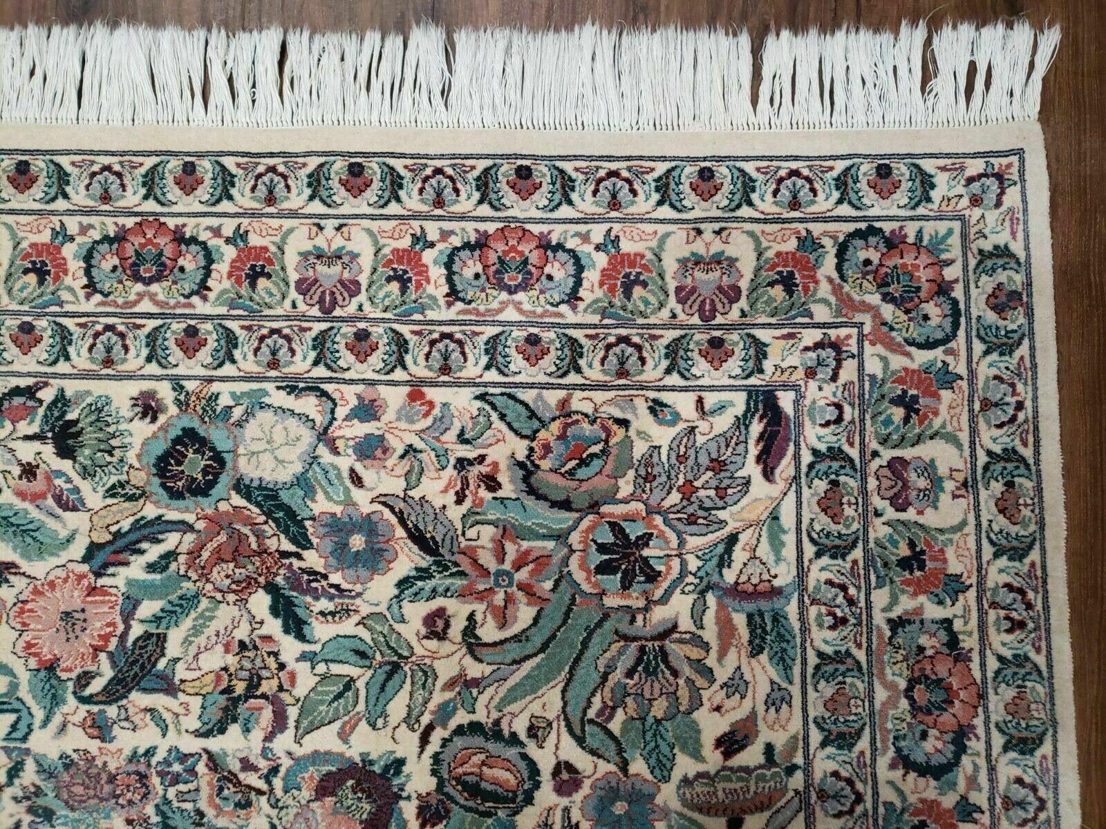 9' X 12' Vintage Fine Handmade Pakistan Oriental Wool Rug Carpet Hand Knotted - Jewel Rugs