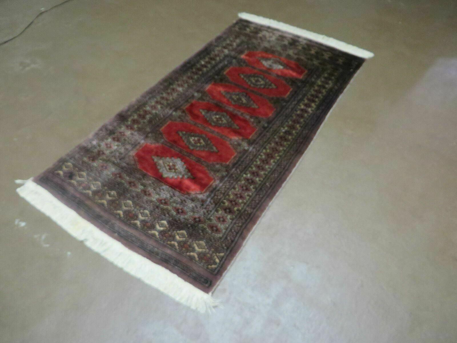 3' X 5' Vintage Handmade Pakistani Turkoman Bokhara Balouch Woven Wool Rug Nice - Jewel Rugs