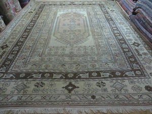 10' X 13' Vintage Handmade Turkish Milas Oushak Wool Rug Carpet Tea Washed Nice - Jewel Rugs