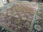 10' X 14' Vintage Handmade Indian Agra Wool Rug - Jewel Rugs