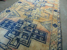 4' X 11' Antique Handmade Turkish Geometric Oriental Wool Corridor Rug Nice - Jewel Rugs