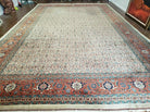 11' X 18' One-of-a-Kind Pakistan Hand-Knotted Wool Rug IVORY Nice Handmade - Jewel Rugs