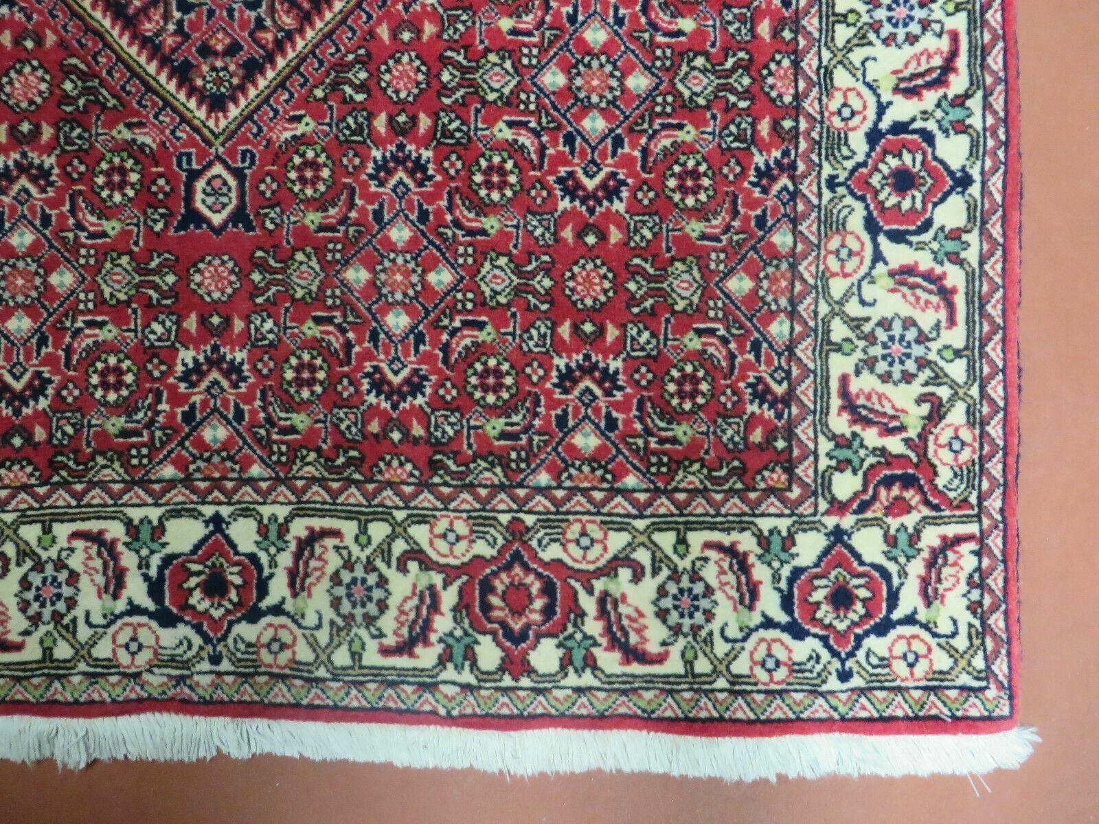 3' X 4.5' Vintage Handmade India Amritsar Floral Oriental Fine Wool Rug Nice - Jewel Rugs