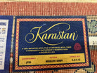 Karastan Medallion Serapi Rug #736, Vintage Wool Karastan Carpet 8.8 x 12, Discontinued Original 700 Series Karastan Area Rug, Red Blue - Jewel Rugs