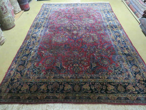 7' X 10' Antique Indian Manchester Wool Gandehar Hand Made Rug Nice - Jewel Rugs