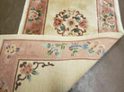 2' 7" X 12' Handmade Chinese Art Deco Nichols 90 Lines Wool Rug Runner Beige - Jewel Rugs