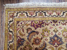 Indian Runner Rug 4x10, Tea-Washed Handmade Runner Rug, Wide Runner Rug, Gold Oriental Runner, Hallway Runner, Kitchen Runner, Bathroom Rug - Jewel Rugs