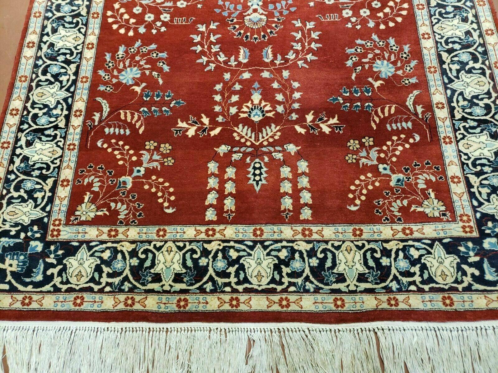 4' X 6' Vintage Handmade Pakistani Rug Highly Detailed Red - Jewel Rugs