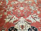 10' X 14' Vintage Hand Made Turkish Wool Rug Carpet Red Black Hand Knotted Nice - Jewel Rugs