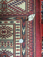 7' X 9' Vintage Handmade Bokhara Turkoman Pakistan Wool Rug Carpet Nice - Jewel Rugs