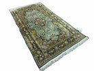 3' X 5' Vintage Fine Handmade Turkish Oriental Silk Rug 400 KPSI Wow - Jewel Rugs